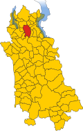 Map of comune of Invorio (province of Novara, region Piedmont, Italy)